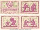 Seriennotgeld Deutschland 4 x Notgeld Großbreitenbach kompl. 4 x Notgeld Tesselt Grossbreitenbach 477.4.b , Set mit 4 Scheinen in kfr. o.D. -