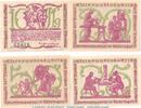 Seriennotgeld Deutschland 4 x Notgeld Großbreitenbach kompl. 4 x Notgeld Tesselt Grossbreitenbach 477.4.a , Set mit 4 Scheinen in kfr. o.D. -
