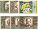 Notgeld DE 6 Scheine kpl. Notgeld Kolonialpioniere Berlin 88.7 , Set -weiß & glatt- mit 6 Scheinen in kfr. -