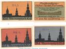Notgeld DE 4 Scheine kpl. -Datum Stpl- Notgeld Buchhandlung Adolph Tarnowitz 1311.1.b , Set -mit Stempel- in kfr. o.D. -