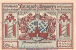 Seriennotgeld Deutschland Notgeld Naugard 3 Mk. -grün gest- Notgeld Sparkasse Naugard 923.1.a , 3 Mark Schein -grün gest- in kfr. von 1922 -