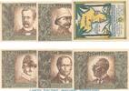 Seriennotgeld Deutschland 6 x Notgeld Berlin -6 x Fehldruck- kompl. Notgeld Berlin Kolonialpioniere 88.4 , Set 6x -vertauschte Bilder- in kfr. 1921 -