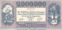 DE 2 Mio. Notgeld Stadt Fürth , 2 Millionen Mark Schein in gbr. Keller 1654.f von 1923 BAY -