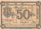 DE 50 Pf. Notgeld Stadt Bad Wildungen , 50 Pfennig Schein in kfr. Tieste 7935.05.22 , HE -