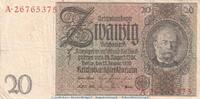 DE 20 Mk. 1929 Reichsbanknote , 20 Mark Schein -G 1- in gbr. DEU-184.a, ... 5,95 EUR  plus 7,99 EUR verzending