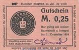 DE 25 Pf. Notgeld Conrad A. Stassfurt , 25 Pfennig Schein in kfr. Tieste 7085.05.05 o.D. -