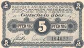 DE 5 Pf. Notgeld Amoniakwerk Merseburg , 5 Pfennig Schein in kfr. Tieste 4505.05.03 o.D. -