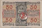 DE 50 Pf. Notgeld Stadt Passau , 50 Pfennig -Schippen- in kfr. Tieste 5515.05.010 von 1918 -