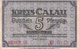 DE 5 Pf. Notgeld Kreis Calau , 5 Pfennig Schein in gbr. Tieste 1060.05.01 von 1918 , BBG -