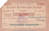 DE 2 Mk. Notgeld Herz. Sparkasse Braunschweig , 2 Mark Schein in gbr.E Geiger 058... 1918 -