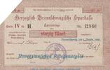 DE 40 Mk. Notgeld Herz. Sparkasse Braunschweig , 40 Mark Schein in gbr.E Geiger 058.. 1918 -