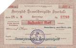 DE 500 Mk. Notgeld Herz. Sparkasse Braunschweig, 500 Mark Schein in kfr.E Geiger 058.. 1918 -