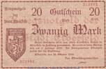 DE 20 Mk. Notgeld Stadt Elberfeld , 20 Mark Schein in kfr. Geiger 124.04.a von 1918 , RHL -