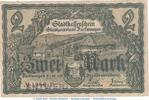 DE 2 Mk. Notgeld Stadt Furtwangen , 2 Mark Schein in gbr.E , Geiger 167.05 von 1918 , BAD -