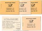 DDR 4 Markenheftchen DDR 4 x Markenheftchen, 4 Varianten , postfrisch -Bauwerke & Denkmäler ?- -