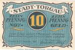 Seriennotgeld Deutschland 10 Pfennig Schein Notgeld Stadt Torgau 1331.1 , 10 Pfennig Schein -dunkelblau- in kfr. von 1921 -
