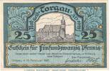 Seriennotgeld Deutschland 25 Pfennig Schein Notgeld Stadt Torgau 1331.1 , 25 Pfennig Schein -dunkelblau- in kfr. von 1921 -
