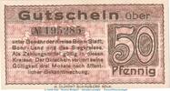 Notgeld Deutschland 50 Pfennig Schein Notgeld Stadt und Landkreis Bonn , 50 Pfennig Schein in kfr. Tieste 0825.15.06 -