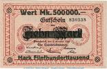Großnotgeld Inflation 500.000 Mk -Überdruck- Notgeld Handelskammer Osnabrück , 500.000 Mark Schein in L-gbr. Keller 4207.b -