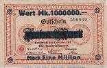Großnotgeld Inflation 1 Million -Überdruck- Notgeld Handelskammer Osnabrück , 1 Million Mark Schein in L-gbr. Keller 4207.b -