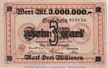 Großnotgeld Inflation 3 Millionen -Überdruck- Notgeld Handelskammer Osnabrück , 3 Millionen Mark Schein in kfr. Keller 4207.c -