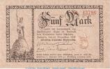 Großnotgeld De. 5 Mk. Notgeld Detmold Lippe , 5 Mark Schein in kfr. Geiger 324.02 von 1918 , NRW -