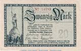 Großnotgeld 20 Mark Schein Notgeld Detmold Lippe , 20 Mark Schein in gbr. Geiger 324.03 von 1918 , NRW -