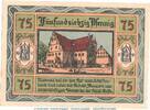 Seriennotgeld 75 Pfennig Schein Notgeld Stadt Aken 8.3 , 75 Pfennig -WZ- Schein in kfr. von 1921 , SA -