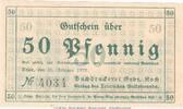 Seriennotgeld 50 Pf. Trier Notgeld 1342.2 Buchdruckerei Koch , 50 Pfennig Schein in kfr. von 1920 -