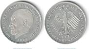 Konrad Adenauer 2 Mk. Kursmünze Deutschland , 2 Mark Münze -Konrad Adenauer- 1980 F , stgl , J.406 -