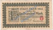 Inflation 1922/23 500 Mk. Trier , Banknote 500 Mark Schein in gbr. Müller 4770.3 , Rheinland von 1922 -