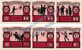 Serienscheine DE 6 Scheine kpl. -HORCA- Lübeck , HORCA Notgeld Set mit 6 Scheinen in kfr. M-G 821.1 , Schleswig o.D. -
