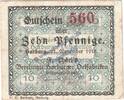 Kleingeld 1914-1922 DE 10 Pf. Harburg , Notgeld 10 Pfennig Schein in gbr. Tieste 2805.35.01 , NDS von 1918 -