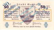 Notgeld De 50 Pf. Nr.3 -Aufdruck blau- Gotha , Notgeld 50 Pfennig Nr.3 -Gauturnfest- in kfr. M-G 456.2.a Thüringen 1921 -