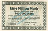Großnotgeld Inflation 1 Mio. Mk. Chemnitz , Kettenfabrik 1 Million Mark Schein in kfr. Keller 772.a Sachsen 1923 -