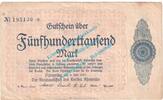 Großnotgeld Inflation 500.000 Mk. Ahrweiler , Notgeld 500.000 Mark Schein in gbr. Keller 28.a.26-38 Rheinland 1923 -