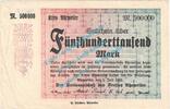 Großnotgeld Inflation 500.000 Mk. Ahrweiler , Notgeld 500.000 Mark -RS klein- in gbr. Keller 28.a , Rheinland 1923 -