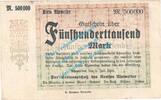 Großnotgeld Inflation 500.000 Mk. Ahrweiler , Notgeld 500.000 Mark -RS groß- in gbr. Keller 28.a , Rheinland 1923 -