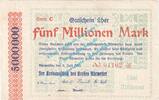 Großnotgeld Inflation 5 Mio. Mk. Ahrweiler , Notgeld 5 Million Mark Schein in gbr. Keller 28.a.43 Rheinland 1923 -