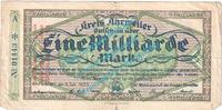 Großnotgeld Inflation 1 Mia. Mk. Ahrweiler , Notgeld 1 Milliarde Mark Schein in gbr. Keller 28.b.60 , RHL 1923 -