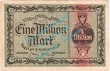 Großnotgeld Inflation 1 Mio. Mk. München , Notgeld 1 Million Mark Schein in gbr. Keller 3650.a , Bayern von 1923 -