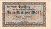 Großnotgeld Inflation 1 Mio. Mk. München , Notgeld 1 Million Mark Schein in gbr. Keller 3657.a , Bayern von 1923 -