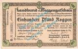 Wertbeständig 1923/24 100 Pfund Roggen Cottbus , Notgeld 100 Pfund Roggen Schein in kfr. Müller 0755.8.a , Brandenburg -
