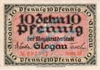 Notgeld DE 10 Pf. Glogau , Notgeld 10 Pfennig Schein in kfr. Tieste 2280.05.15 , Schlesien o.D. -