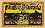 Notgeld DE 50 Pf. -B- Freiberg , Notgeld 50 Pfennig B --Entwertet-- in kfr. Bühn 1751.27 Sachsen 1921 -