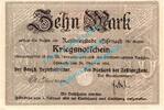 Großnotgeld 1918 10 Mk. Eisenach , Notgeld 10 Mark Schein in kfr.E Geiger 121.02 , Thüringen von 1918 -