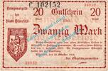 Großnotgeld 1918 20 Mk. Elberfeld , Notgeld 20 Mark Schein in gbr. Geiger 124.05.b , Rheinland von 1918 -