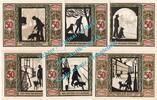 Notgeld De 6 Scheine kpl. Oldenburg , Notgeld Set 6 x 50 Pfennig -matt- in kfr. M-G 1016.1.b-c , NDS 1921 -