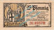 Notgeld DE 25 Pf. Vreden , Notgeld 25 Pfennig Schein in kfr. Tieste 7635.05.01 , Westfalen 1917 -
