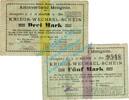 Notgeld 1914/15 2 Scheine Mengede , Notgeld Set mit 2 Scheinen in gbr. Diessner 228II... Westfalen 1914 -